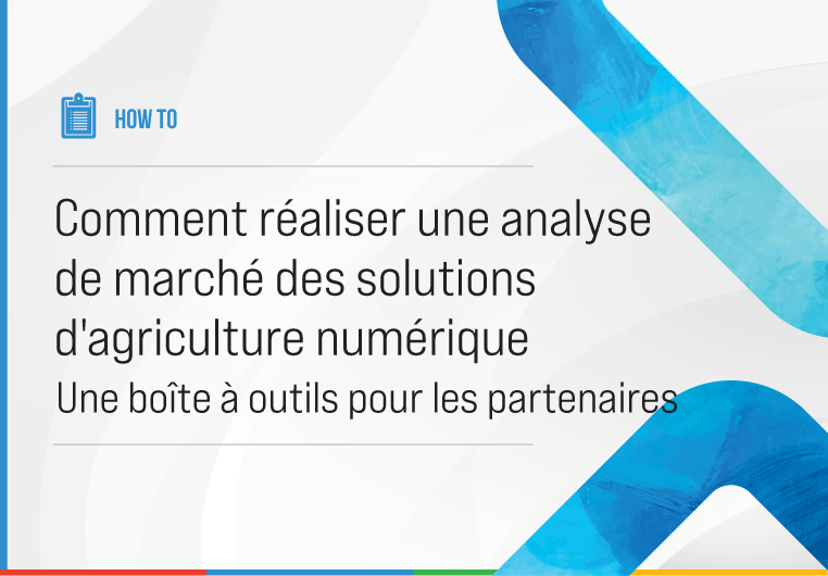 La boîte à outils fournit un guide étape par étape sur la conduite d'une étude de marché et d'une évaluation au cours de la conception et du pilotage d'une intervention d'agriculture numérique.La boîte à outils aidera les experts en développement et leurs partenaires de mise en œuvre à mener une étude de marché complète et à identifier les obstacles à l'adoption d'outils.