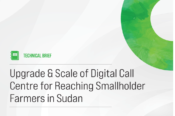 Cette note accompagne l'étude de cas sur l'environnement économique et politique favorable à la République du Soudan. Elle fournit une vue d'ensemble et des recommandations pour l'extension d'un centre d'appel numérique afin de mieux atteindre les petits exploitants agricoles.